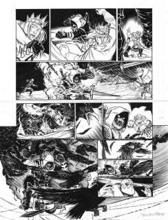 Planche originale 45 de LE BOURREAU Tome 3 La Fête des Fous, par Julien CARETTE