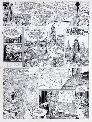 Giraud - Lot 349 - Blueberry, planche n°38 à l‘encre de Chine et…