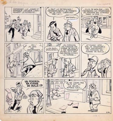 Sirius | Lot 091 - Luc Junior, planche n°14 à l’encre de Chine et… | AZ auction