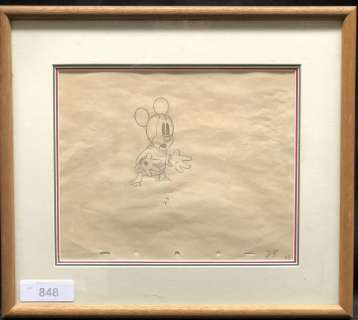 1938 Mickey Mouse Original Production Drawing | Weiss Auctions