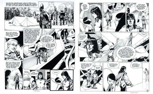 Ribera | LE VAGABOND DES LIMBES "Le Masque de Kohm" Double planche originale | Kahn et Associés