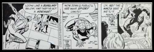 The Amazing Spider-Man Original Comic Strip Art 6-26-1991 | Goldberg Coins & Collectibles