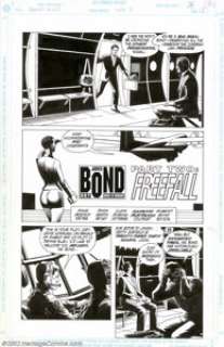 Russ Heath - Original Art for James Bond #2 Complete Chapter "Freefall" (DC, 1990s). Frantic action in - | Heritage