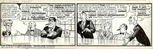 Al Capp - Original Comic Strip Art for Li’l Abner Daily (United Features Syndicate, 1/19/49). How to destroy - | Heritage