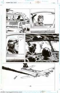 Russ Heath - Original Art for Enemy Ace: War in Heaven #2, pages 15, 16, and 40 (DC, 2001). Own these spectacular - | Heritage