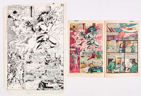 Fury of Firestorm Annual 3 (1985) original Pg 27 artwork by Rafael Kayanan and… | Comic Book Auctions ltd