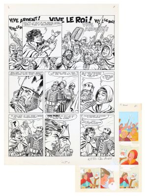 Craenhals | Lot 098 - Chevalier Ardent, planche n°45 à l’encre de… | AZ auction