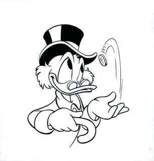 DISNEY Picsou jetant le sou fétiche Encre de chi… | Vermot et Associés