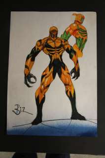 Pencil and Marker design for new costume for… | Superworld Comics