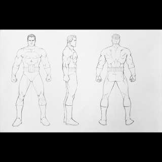 Punisher Max character model sheet by Sean Chen | Gallery 30 South