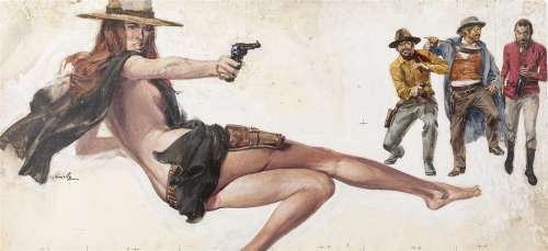 Ciriello Averardo - "La texana e i fratelli Penitenza (Hannie Caulder)", 1971 | Urania Casa d’Aste
