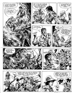 Vance William. (Né En 1935) | VANCE William. Â« Bruno Brazil Â». Encre de Chine noire pour la planche& | Tessier Sarrou