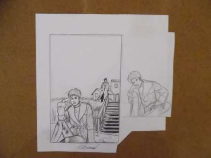 Renaud | Projet de couverture originale  - Jessica Blandy  - Blue harmonica (2003) | Catawiki