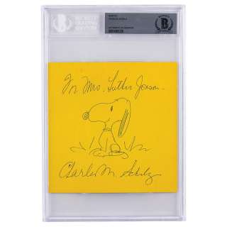 Charles Schulz Signed Sketch | misc / divers