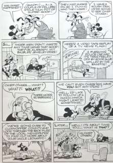 Paul Murry | Original Page (p.5)  - W WDC 411-05  - Mickey Mouse and Goofy  - The Strange Gob o’Goop (1974) | Catawiki