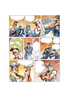 José Ortiz | Burton & Cyb - Excalibur p.8 (Zona 84) | ECC arte y coleccionismo