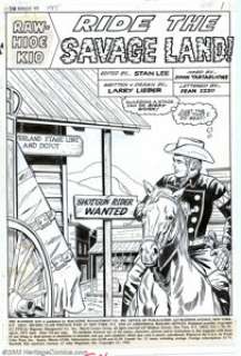 Larry Lieber and John Tartaglione - Original Art for The Rawhide Kid #85, Group of 12 pages (Marvel, 1971). Twelve - | Heritage