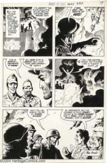 Russ Heath - Original Art for Our Army at War #232, page 14 (DC, 1971). Sgt. Rock and the Easy Company get a rare - | Heritage