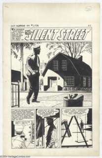George Tuska - Alarming Adventures #1 Complete 5-page Story, "The Silent Street" Original Art (Harvey, - | Heritage