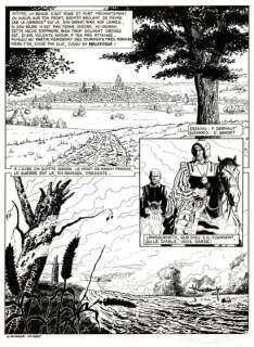 François Dermaut | Les Chemins de Malefosse, La vallée de misère, planche originale Ã  l’encre de chine (il s’agit de la… | Septimus