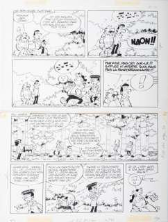 Greg, Michel (1931-1999) | Planche originale Les As parue dans Pif 140, page 70 (1971) - Format 41 X31 cm, avec calque couleur. | Stanley’s Auction