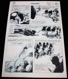 Nick Cardy | Aquaman #22 P.13 - Aquaman Vs Armadillo Warriors - 1965 | Anthony’s Comic Book Art