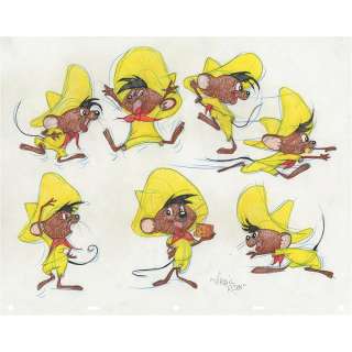 Speedy Gonzales original color model drawing by Virgil Ross | misc / divers
