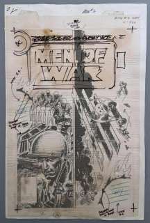 1977 Men of War #2 Cover Art, Joe Kubert | Weiss Auctions