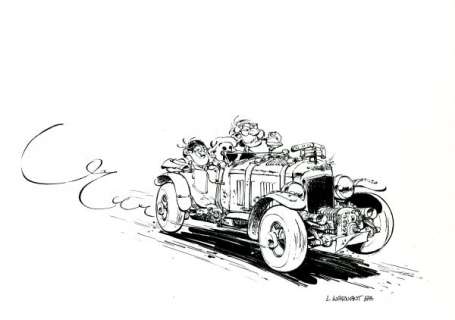 WARNANT Luc  - Très rare dessin original par le créateur de Soda  - Encre de chine [...] | Vermot et Associés