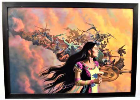 Romas Kukalis Sci Fi Cover Art Painting | Forsythe’s Auctions