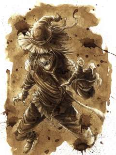 Scarecrow - Original Coffee Drawing By Juapi | Catawiki