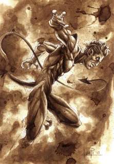 Nightcrawler - Original Coffee Drawing By Juapi | Catawiki