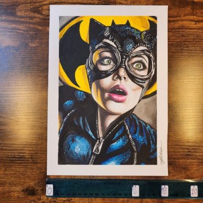 5-07-20 3992 SMPC original 8x12 hand drawn 1/1 art by fabio oliveira of catwoman | eBay US (Buy It Now)