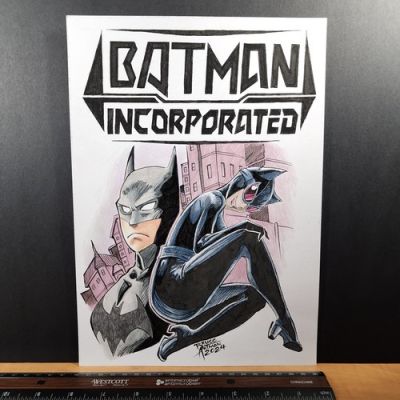 5-10-26 .0398. original 8x12 bruce artman hand drawn 1/1 art of catwoman batman | eBay US (Buy It Now)
