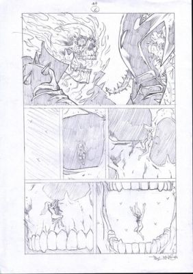 Ghost Rider Spirits of Violence 4p6 Original comic art Paul Davidson | eBay US (Buy It Now)