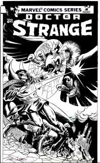 Dave Cockrum | Dr. Strange Pocketbook #2 Published Oversized Cover (Dr Strange Battles Giant Bird As 6 Zombie Arms Grab the Good Dr From Below Ground!) 1979 | Romitaman