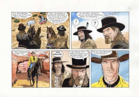 Civitelli, Fabio - original plate for Tex â€œLa predaâ€ (2012) | Catawiki