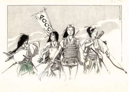 MICHETZ - Lot 58 - MARC MICHETZ Kogaratsu, Dupuis Illustration originale réalisée en 2005 pour une...