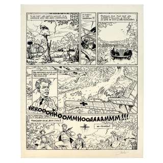 Stalner Eric (Né En 1959) | Le boche, Sc. Bardet Tome 2 Planche n°18, en noir et blanc 1991 Encre de Chine, signé Dimensions : 44,5... | HVMC