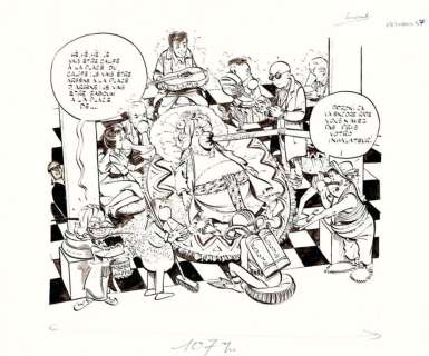 Lot #387 | Tabary. Illustration originale Iznogoud | BDEnchères