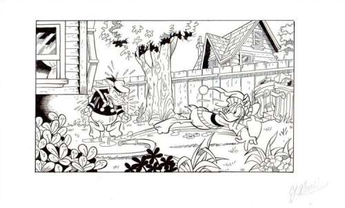 Giulio Chierchini - Paperino e Paperoga