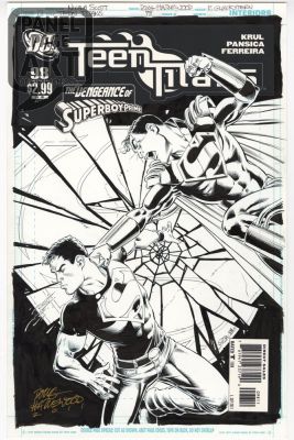 Doug Hazelwood | Teen Titans 98 Cover | Panel Page Art