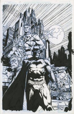 David Finch | Batman Issue 1 Page Cover | Albert Moy
