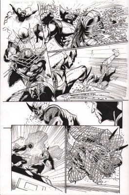 Jay Leisten | Predator Kills the Marvel Universe #4 P.8 - Wolverine Kills Predator/Gets Captured - Signed - 2025 | Anthony’s Comic Book Art