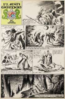ALEX RAYMOND (1909-1956)FLASH GORDON, ENCRE DE CHINE, 76,2 X 51,1 CM