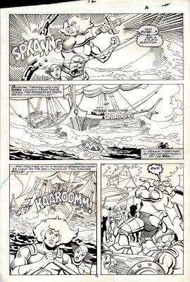 Al Gordon, Jose Delbo | Thundercats #12 P 12 (Great Action with Lion-O Throughout As the Team Battles in Last Panel) 1987 | Romitaman