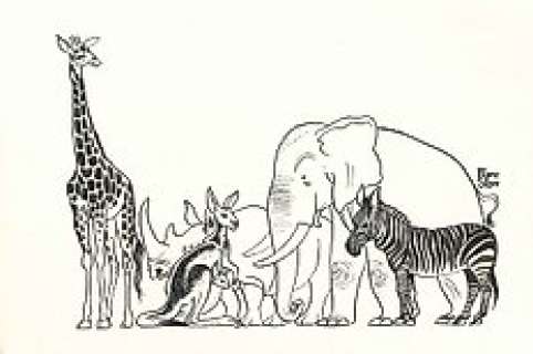 Sleen, Marc - Originele backcover - Er is zoveel te zien in de zoo zegt Marc Sleen - (1964) 