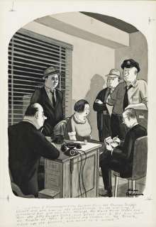 Lot 56 - (NEW YORKER) CHARLES ADDAMS (1912-1988) "And then I disconnected the booster from the Electro-Snuggie blanket."