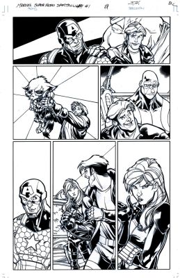 David Baldeon, Scott Hanna | Marvel Super Hero Spectacular #1 P 19 (Cap And Black Widow!) 2015 | Romitaman