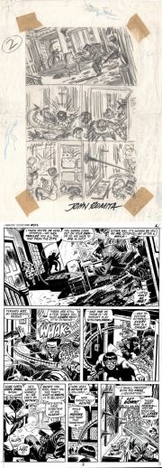 John Romita Sr. | Amazing Spider-Man #115 Story P 2 Prelim & Full Size Art Print Also (Hammerhead & His Gang Battle Dr. Octopus Throughout!) 1972 | Romitaman